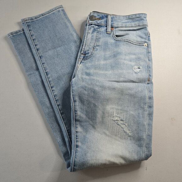 American Eagle Jeans Men's 30 x 32 Blue Skinny Distressed Next Level AirFlex - Picture 9 of 16